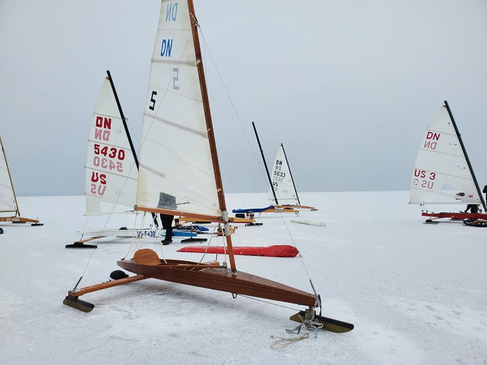 Ice sailing